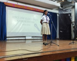 VI to VIII English Elocution Competition 2025-26
